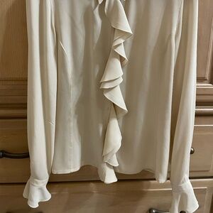 ESCADA CREME BLOUSE W FLARE CUFFS